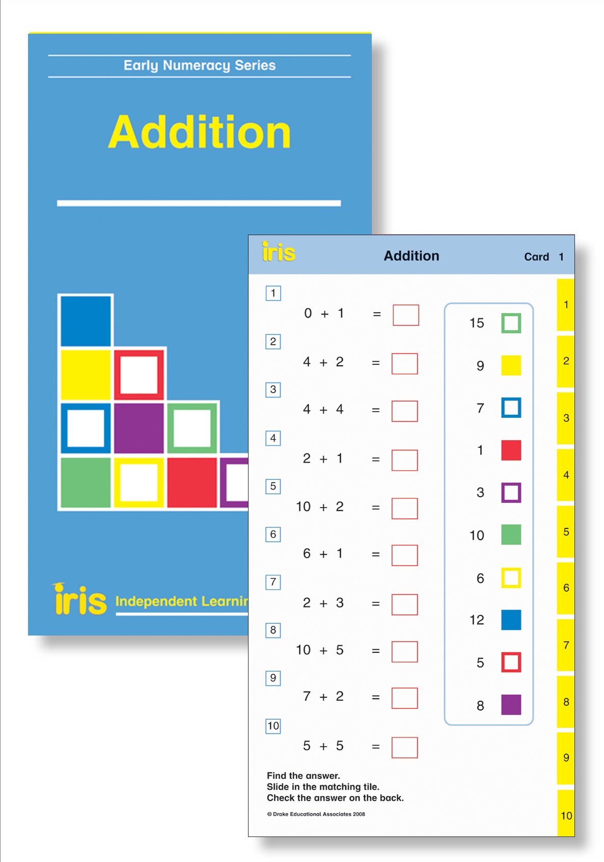 Iris Study Cards: Early Numeracy Year 1 - Addition